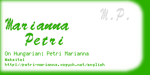 marianna petri business card